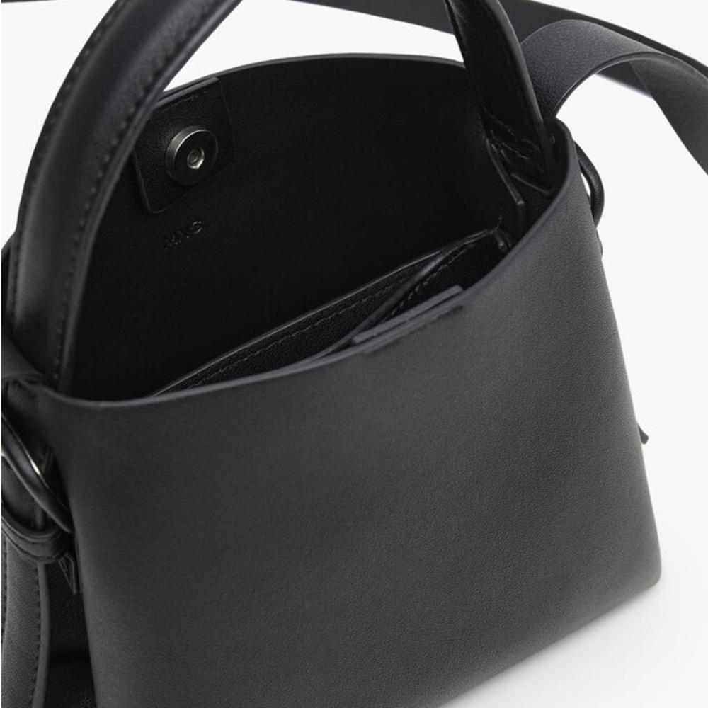 Mango Lucia Cross Body Bag Mini Black - Picture 3 of 6